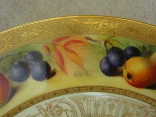 Set of 3 Vintage (1929) Royal Worcester Hand painted/signed W.  BEE FRUIT Plates 9