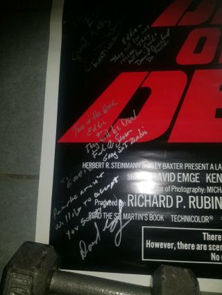 Dawn of the Dead Poster Signed George Romero 5