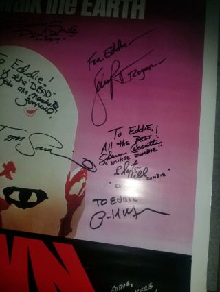 Dawn of the Dead Poster Signed George Romero 8