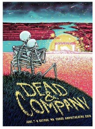 Dead And Company Poster Summer Tour 2019 The Gorge - Barry Blankenship