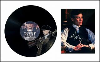 Peaky Blinders Tommy Shelby Authentic Signed Autograph Hand Painted Vinyl