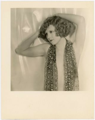 Risqué Silent Film Beauty Allene Ray Vintage 1920s Edwin Bower Hesser Photograph 2