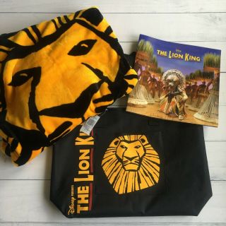 Disney Lion King Musical Bundle - Blanket,  Bag & Program