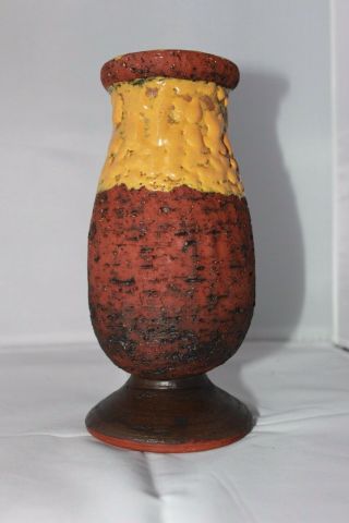 Glen Lukens Vase Art Deco Pottery American Signed Marked 20,  8 Cm Yellow Glaze