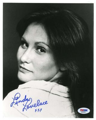Linda Lovelace Hand Signed Psa Dna Deepthroat 8x10 Photo Autographed Authentic