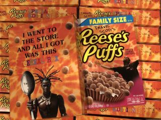 Limited Travis Scott X Reeses Puffs Cereal - Family Sized 40 Pack