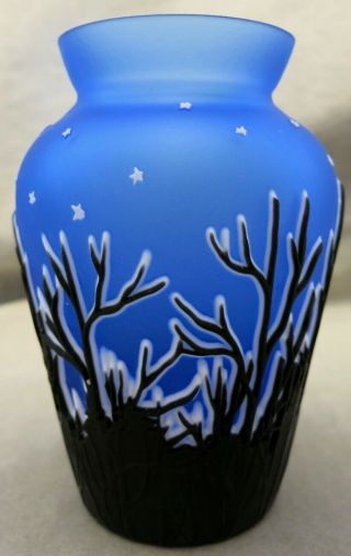 Kelsey/pilgrim Cameo Art Glass Vase
