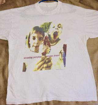 1993 Smashing Pumpkins European Concert T - Shirt - Vintage