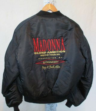MADONNA Blond Ambition World Tour 1990 Crew Staff Concert Jacket Pioneer 2
