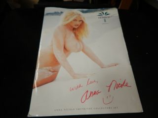 Anna Nicole Smith Edenquest Promo Kit Includes Folder,  Letter,  10 Photos Signed