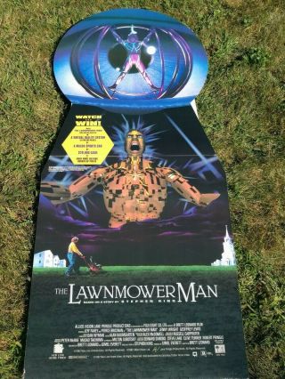 Lawnmower Man Media Video Store Promo Standee Poster 1990s 5 