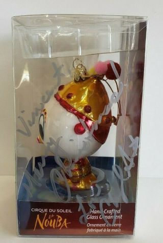 La Nouba Cirque De Soleil Hand - Crafted Glass Christmas Ornament (Autographed) 2