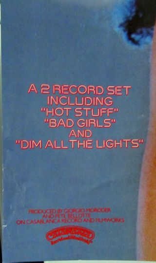 Donna Summer Bad Girls promotional poster 5