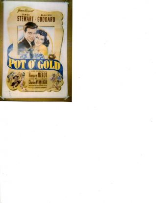 Poster - Pot Of Gold (41) Jimmy Stewart,  Paulette Goddard - Restored On Linen - United Ar