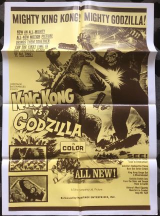 King Kong Vs Godzilla U.  S.  1960 