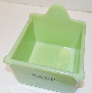 Vintage Estate Found Jadeite Salt Box N/R 3