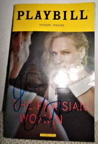 Uma Thurman & Josh Lucas signed Parisian Woman Playbill Opening Night,  Ticket 2