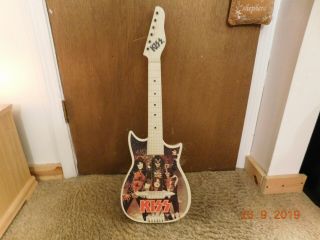 Kiss Aucoin 1977 White Toy Guitar