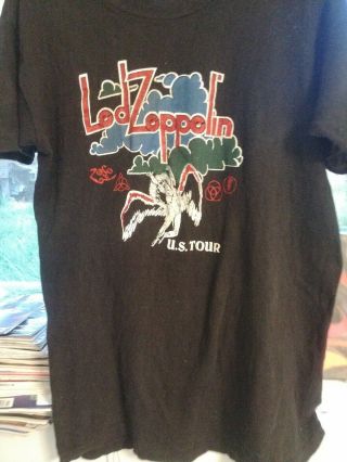 1970s Authentic Led Zeppelin Concert Shirt