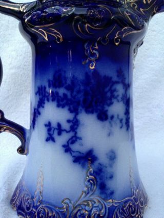 La Belle China Flow Blue Chocolate Pot 5