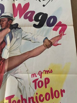 The Band Wagon Orig US ONE SHEET Movie Poster Very Good Cond RARE 27X41 WOW 3