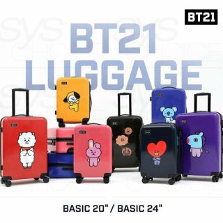 Bts Bt21 Official Authentic Goods Luggage Basic Ver 20 Or 24inch,  Express Ship