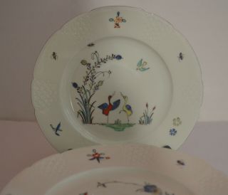Limoges Chantilly Kakiemon Design French Porcelain Salad Plates 12