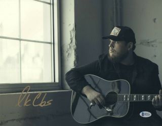 Luke Combs Signed 11x14 Photo Authentic Autograph Beckett Bas 5