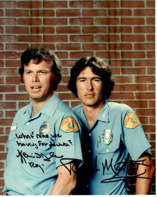 Randolph Mantooth And Kevin Tighe Autographed Emergency Photo Great Content