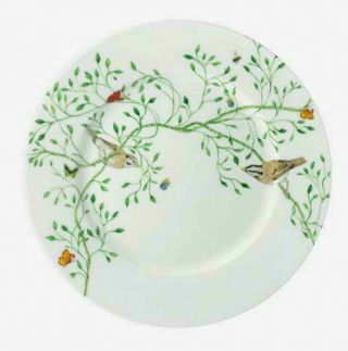 Raynaud,  Histoire Naturelle Wing Song,  Salad Plate 1,  7.  7 " Set Of 4 France