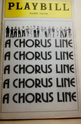 A Chorus Line - Shubert Theatre Playbill - Dec 1975 Papp - Hamlich - Blair