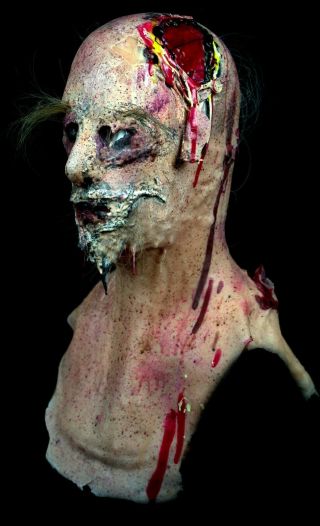 " Zombie " Silicone Mask Hand Made,  Scary Halloween,  Realistic,  Walking Dead 1