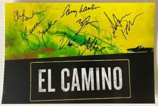 El Camino A Breaking Bad Movie Cast Signed Autographed 8x12 Photo Aaron Paul
