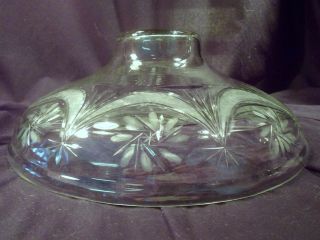 Large Ornate Silver Plate and Cut Glass Compote,  Over 16 Lbs,  Grape and Vine 6