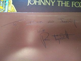 Phil Lynott Of Thin Lizzy Signed Autograph On Johnny The Fox Record (1st Press)