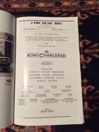 Tim Pigott - Smith And Cast Signed King Charles III Broadway Cast Signed Playbill 3