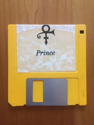 Prince The Artist Symbol Font Floppy Disc Official Warner Bros.  Rare