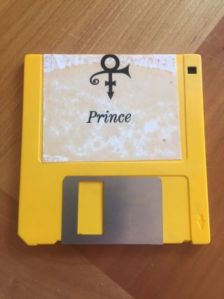 Prince The Artist Symbol font Floppy Disc Official Warner Bros.  RARE 3
