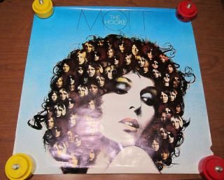 1974 Mott The Hoople Columbia Records Promo Poster - 24” X 24”