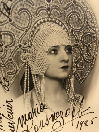 Maria Kousnezoff Russian Opera Prima Donna 1925 Autograph Signed Photograph