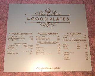 The Good Place - Plates Rare Menu Kristen Bell Ted Danson Sdcc Nbc 2018 Promo