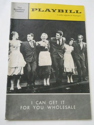 Oct.  15 - 1962 - Broadway Theatre Playbill - I Can Get It For You