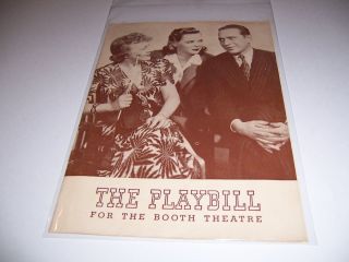 1941 Booth Theatre Playbill - Claudia - Frances Starr Donald Cook Dorothy Mcguire