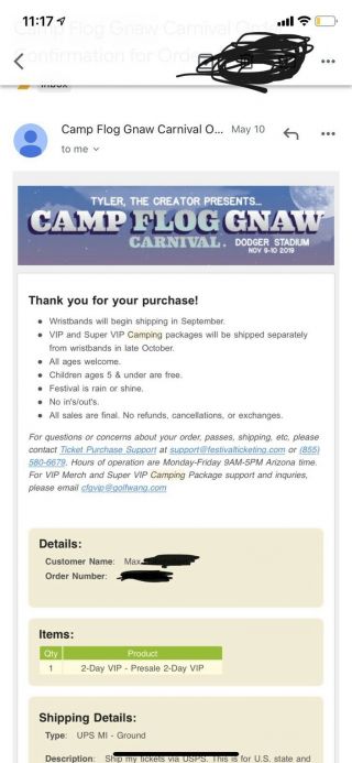 Camp Flog Gnaw 2019 Ga Vip Ticket