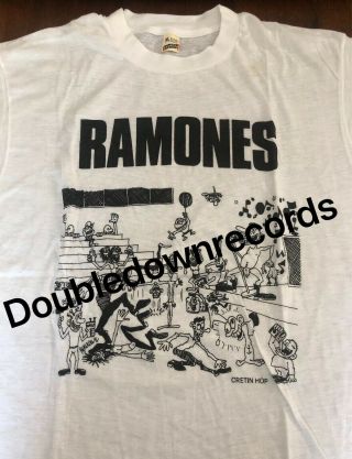 Vtg Ramones Cretin Hop T Shirt Orig Punk Rock Screen Stars 80’s Cbgb’s Rare Usa