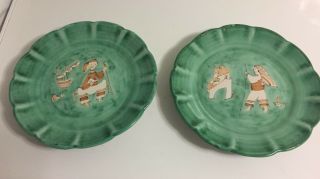 Vietri Cas Gambone Italian Art Pottery Hand Painted Plates 165