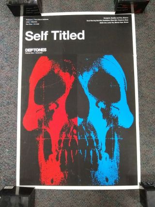 Deftones Self Titled Serigraph 320 (poster Rare Poster Lithograph) 24x36”