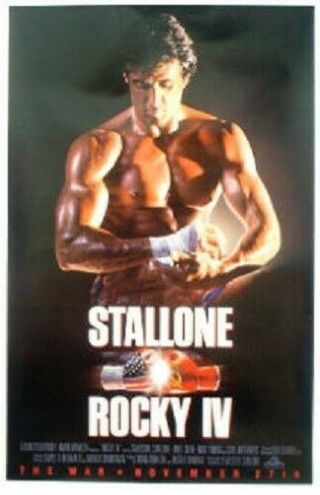 Rocky 4 Iv Advance Rolled 27x41 Movie Poster Sylvester Stallone