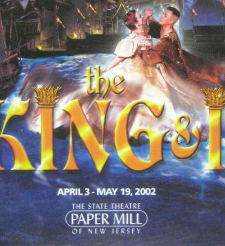 King And I Paper Mill Playhouse 2002 Program Carolee Carmelo Gray Musty Smell