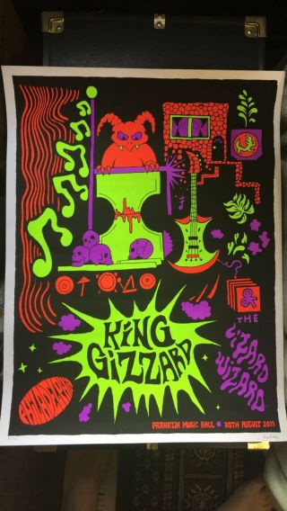 King Gizzard And The Wizard Lizard Philadelphia Poster Lim Ed 85/100